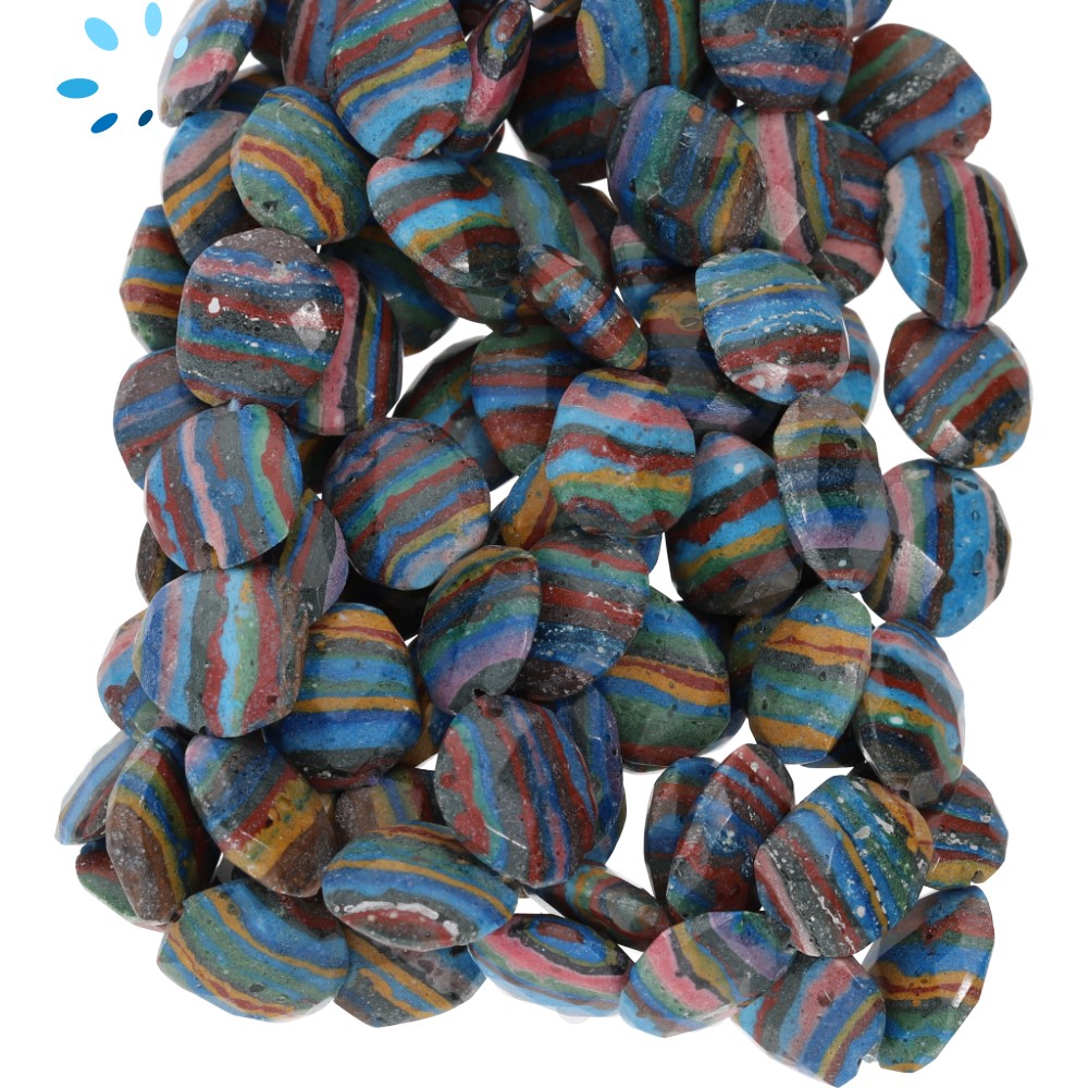 Rainbow Calsilica Beads