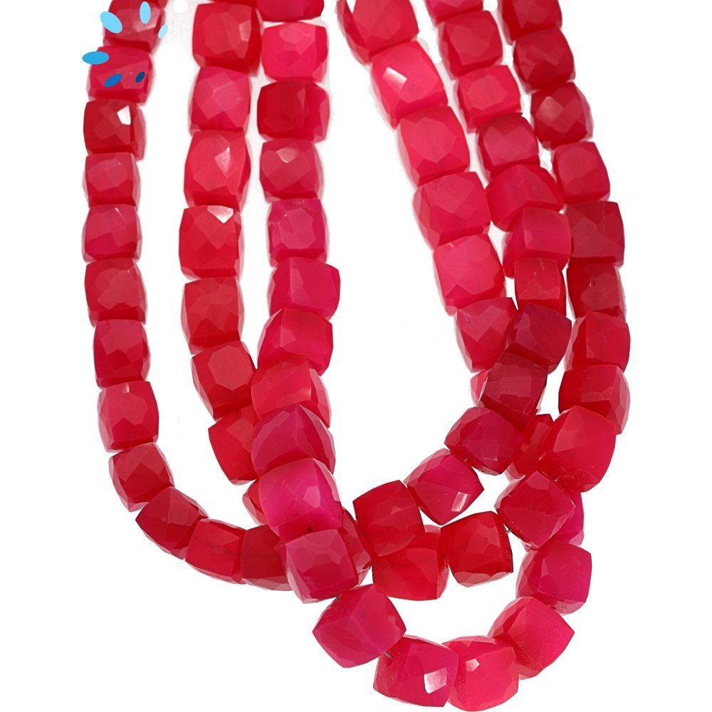 Fuchsia Chalcedony Beads