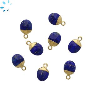Lapis Oval Shape 9x8 - 10x8 mm Electroplated 