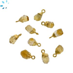 Citrine Rough Shape 8x5 - 9x6 Mm Electroplated 