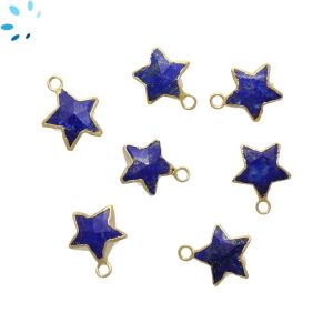 Lapis Star Shape 9x9 - 10x10 Mm Electroplated 