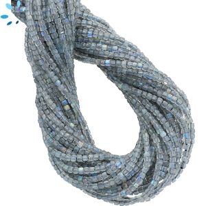 Labradorite Faceted Box Beads 2.3-2.5 mm