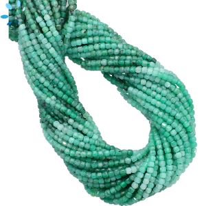 Raw Emerald Faceted Box Beads 2.3-2.5 mm