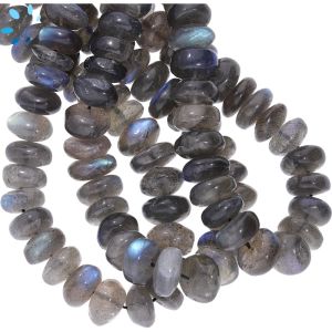 Labradorite  Rondelle Shape Beads  10 - 11Mm