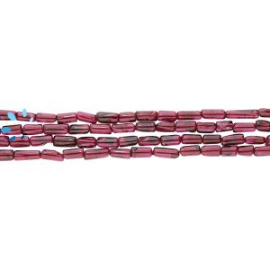 Garnet Tube Shape Beads 6x3 - 7x3mm 