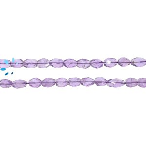 Amethyst Oval  Faceted Beads  7x5 - 8x5Mm