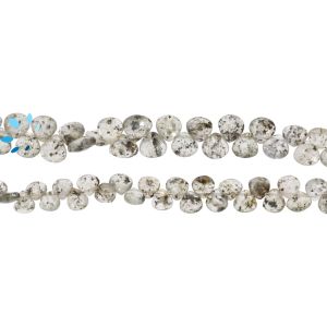 Prehnite Faceted Heart Beads 5x5mm