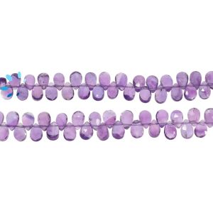 Amethyst Pear Shape Faceted Beads  4x6 - 5x6Mm 