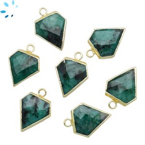 Raw Emerald Diamond Shape 14x12 -15x12mm 