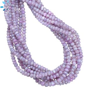 Mystic Coated Sapphire Faceted Button Beads 3.5 - 4 mm