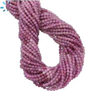 Natural Shaded Pink Sapphire Faceted Round Beads 2.5 - 3 mm