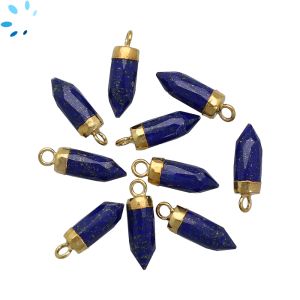 Lapis Spike Shape 14 x 5 mm Gold Electroplated 