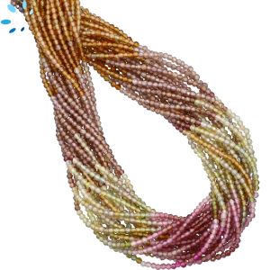 Tunduru Sapphire Faceted Button Beads 1.5mm 