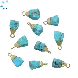 Turquoise Rough Shape 8x5 - 9x6 Mm Electroplated 
