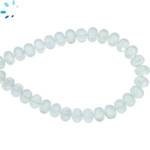 Green Amethyst Faceted Oval Side Drill Beads 7x6 - 8x6 mm 