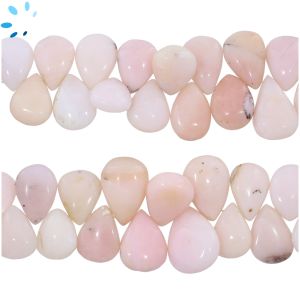 Pink Opal Smooth Pear Shape Beads 14x11 - 17x13mm