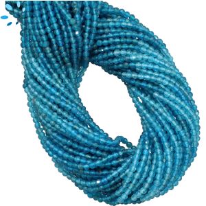 Shaded Apatite Faceted Round Beads 2.5 mm