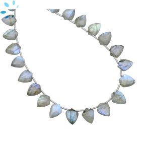 Labradorite Shield Shape Beads 9x7 - 10x7 mm 