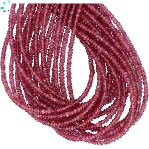 Red Spinel Faceted Button Beads 2.5 mm 