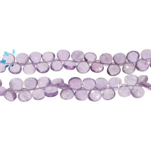 Rose Amethyst Faceted Heard Beads 6x6mm