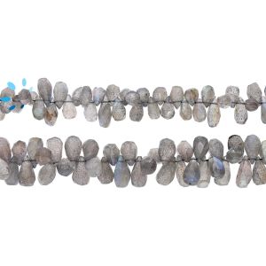 Labradorite Drop Faceted Beads  7.0x4.0 - 9.0x5.0MM