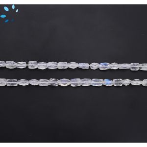 Rainbow Moonstone Rectangle Faceted Beads  7.0x4.0MM