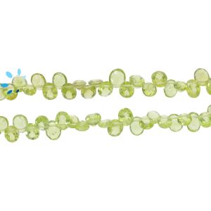 Peridot Oval Shape Faceted Beads  6x5-7x5mm