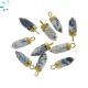 Dendrite Opal Spike Shape Charm 13x5 - 14x5 mm Electroplated 