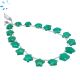 Green Onyx Faceted Star Shape 10x10 - 12x12mm Beads 