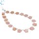 Peach Moonstone Faceted Star Shape 9x9 - 10x10mm Beads 