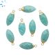 Amazonite Faceted Marquise Shape 17x8 - 18x8mm Electroplated 