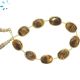 Sterling Silver Gold Plated Bezel Set Tiger Eye Nugget 15x12 - 16x13mm