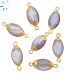 Brown Moonstone Faceted Marquise Connector 13x8 - 14x8.5mm Set of 4