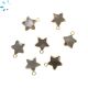 Gray Moonstone Star Shape 9x9 - 10x10 Mm Electroplated Charm 