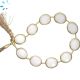 Sterling Silver Gold Plated Bezel Set White Milky Quartz Nugget 12x14 - 13x16Mm