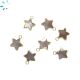 Brown Moonstone Star Shape 10x10 Mm Electroplated Charm 