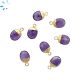 Amethyst Oval Shape 9x8 - 10x8 mm Electroplated 