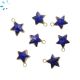 Lapis Star Shape Charm 9x9 - 10x10 Mm Electroplated 