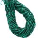 Malachite Faceted Box Beads 2.3-2.5 mm