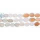 Moonstone Oval  Shape Beads 7x10 - 9x11Mm