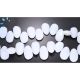 White Agate Quartz Nuggets  Beads  12x7 - 14x9Mm