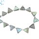 Labradorite Fancy Faceted Triangle Beads 11x11 - 12x12 mm 