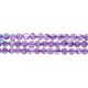Amethyst Smooth Coin Beads  6Mm