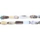 Peruvian Opal Smooth Rectangle Beads 15x7 - 23x8Mm