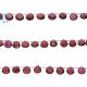 Garnet Faceted Heart Shape Beads 7mm 