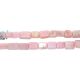Pink Opal Smooth Rectangle Beads 8x6 - 12x8Mm