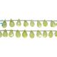 Green Peridot Cubic Zirconia Drop Shape Faceted Beads  9x5 - 10x7 MM