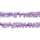 Amethyst Drop  Faceted Beads 8x5 - 9x6mm