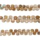 Brown Moonstone Faceted Heart Shape Beads 7x7 - 8x8mm