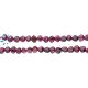 Garnet Heart  Beads 6x6 - 7x7Mm